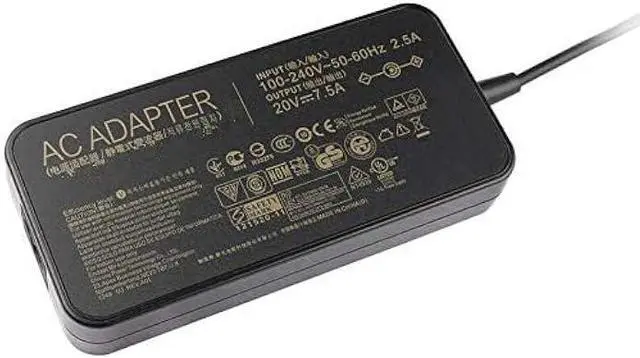 Alt view image 2 of 4 - 20V 7.5A 150W AC Adapter Charger for Asus ADP-150CH B ADP-150CH BB A18-150P1A 0A001-00081500 0A001-00081600 ROG Strix Scar III G531GD G531GT ROG Strix G731GT ROG Strix G GL531GT Laptop Charger