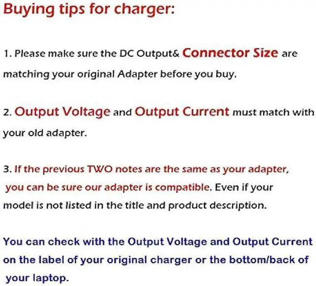 Alt view image 7 of 7 - Laptop Ac Adapter Charger Power Supply for Acer Aspire One 722 725 756 522 533 532h AOA150 AO756 D270 D257 D255 D250 D260 D150 A110 AOD257 V5 V5-121 V5-122p V5-123 V5-131