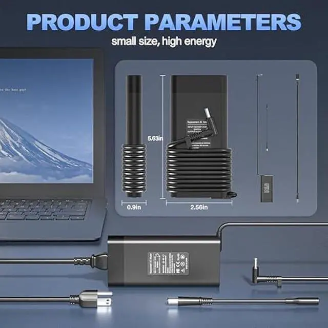 Alt view image 4 of 7 - 200W Charger for HP Victus 15 16 15-FA 15-fb 16-e 16-d 16-s 16-r 15-fb2063dx fb1013dx fb2082wm 15-fa1029nr Gaming Laptop M31368-002 TPN-DA10 LA21 ADP-200HB B L74881 L15537 L73385-001 L00818-850