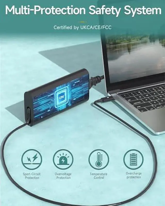 Alt view image 2 of 6 - Syfrufo 130W Charger Compatible with Dell USB C Laptop for XPS 15 17 9500, 9510, 9520, 9575, 9700, 9710, 9720; Fit for Latitude 5511, 5520, 5521, 5411, for Precision 5530, 3560, 5550 Type C Power Cord