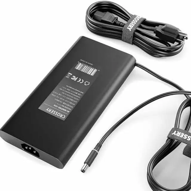 Alt view image 2 of 6 - New Slim 240W Laptop Charger for Dell - 240 Watt Dell Laptop Charger Fit for G3 G5 G7 G15 & Alienware M15 M17 M17x x51 - AC Adapter Power Supply Cord Replacement for Alienware 17 15 13 R1-R5