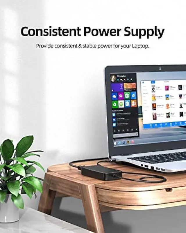 Alt view image 7 of 7 - 130W Charger Fit for Dell XPS 15 7590 AIO, Vostro 7500 7590, Inspiron 7590 7591 7501 7790 5400 5401 5490 5491 Laptop AC Adapter Power Supply Cord