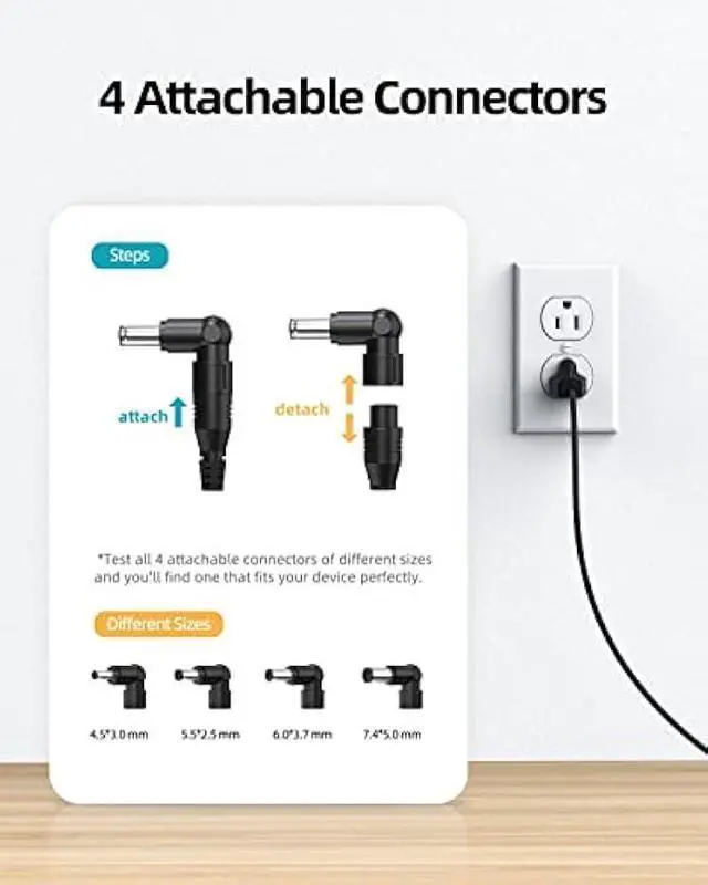 Alt view image 2 of 7 - Slim 180W Charger Fit for Asus Rog Laptop, Zephyrus G G15 G14 GA401I GA502 GA502D GA502DU GA502IU GA401GA401II GA401IV FX505DT FX505DU T (Safety Certified by UL), Round Power Connector, 150W, 120W
