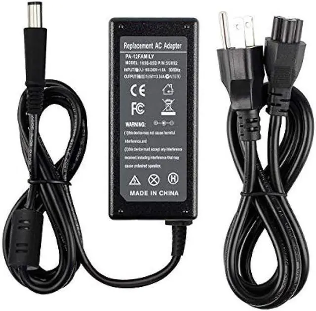 Main image of 19.5V 3.34A 65W AC Adapter Charger Compatible with Dell inspiron 15R N5010 N5110 N7010 N4010 5521 5537 15 3520 3521 3531 3537 14 3421 5421 14R 5437 5421 17 3721 5748 17R 5737 5721 Power Supply Cord