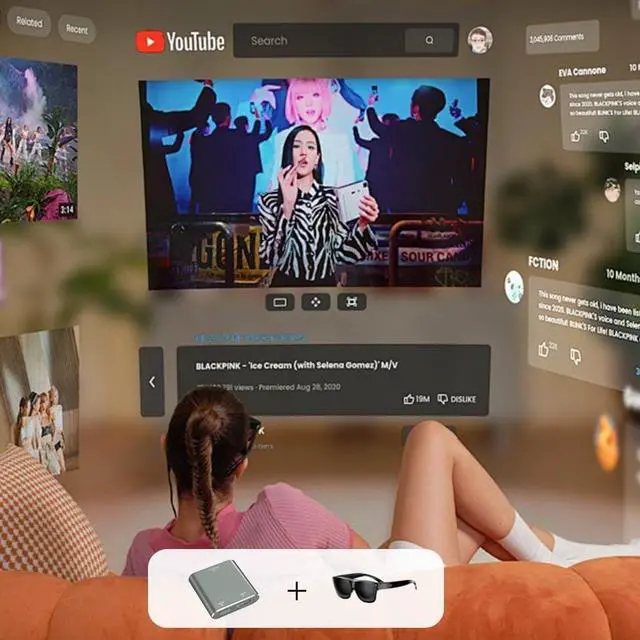 Alt view image 2 of 7 - HDMI to USB-C Adapter HDMI to Type C Adapter for XREAL One/Viture/RayNeo Air/Rokid AR Glasses and Portable Monitor Compatible 4K 60Hz Connect to Source Devices Switch 2 PS4/5 Xbox Laptops