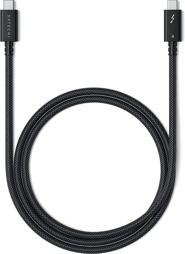 Main image of Satechi USB C Thunderbolt 4 (3.2ft/1m), USBC to USB-C Cable, Supports 8K Display, 40Gbps Data Transfer, 240W PD Charging, for iPhone 17, MacBook, iPad (Intel Thunderbolt Certified)