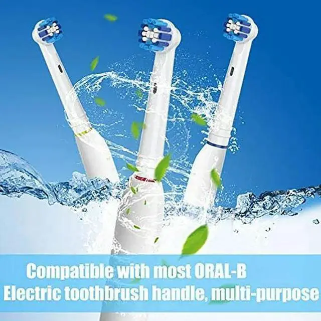 Alt view image 6 of 7 - Replacement Toothbrush Heads for Oral-B, 4 Pack Replacement Heads Compatible with Oral B Braun Electric Toothbrush, Oral-B 7000/Pro 1000/9600/500/3000/8000