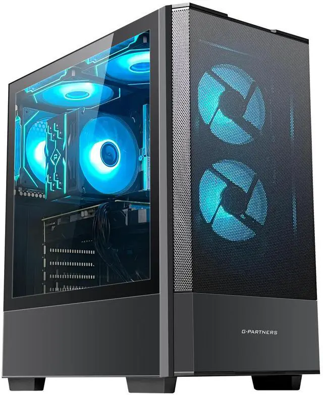 ZYNEEX Gaming PC Desktop, AMD Ryzen 5 5500 (4.2GHz Turbo), RX6600