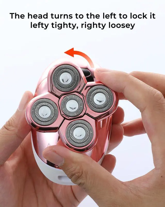 Alt view image 5 of 7 - Electric Razors for Women, 5-in-1 Rechargeable Body Shaver - Waterproof Wet Dry Hair Remover - Trimmer for Lady Face Underarms Legs