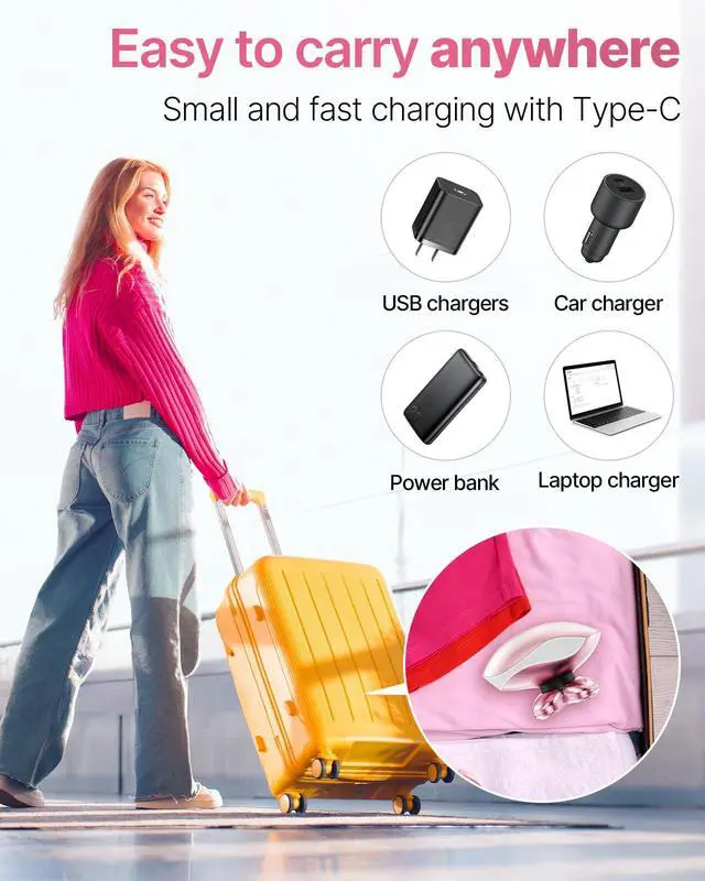 Alt view image 7 of 7 - Electric Razors for Women, 5-in-1 Rechargeable Body Shaver - Waterproof Wet Dry Hair Remover - Trimmer for Lady Face Underarms Legs