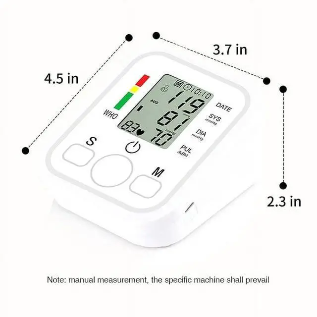 Alt view image 2 of 6 - Blood Pressure Monitor Upper Arm Automatic Digital BP Monitor Adjustable Large Cuff, Monitoring Meter for Home Use