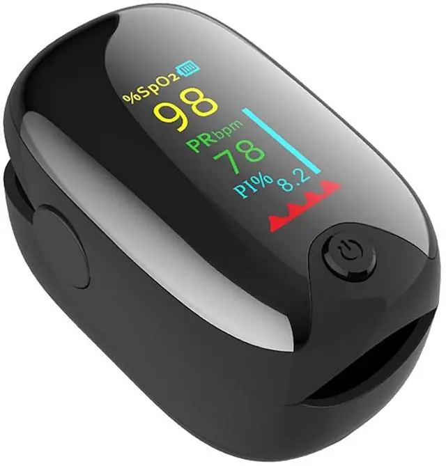 Main image of Finger Pulse Oximeter, Oxygen Meter Finger Pulse Oximeter, Blood Oxygen Saturation with Pulse Monitor, Accurate Fast Spo2 Reading for Home, Outdoor Sports Wide Use