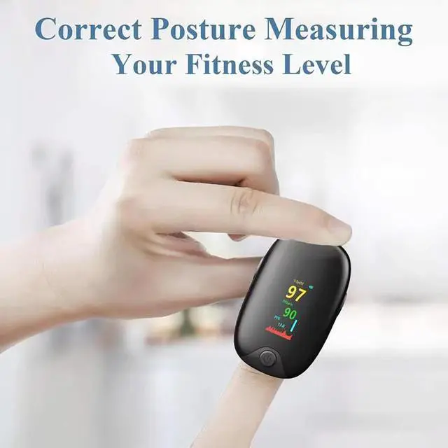 Alt view image 5 of 7 - Finger Pulse Oximeter, Oxygen Meter Finger Pulse Oximeter, Blood Oxygen Saturation with Pulse Monitor, Accurate Fast Spo2 Reading for Home, Outdoor Sports Wide Use