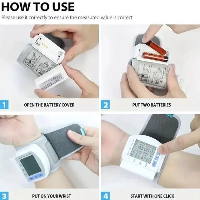 Alt view image 4 of 7 - Accurate Blood Pressure Monitoring Made Easy: Wrist Blood Pressure Monitor With Voice Automatic Digital BP Machine & Carrying Case