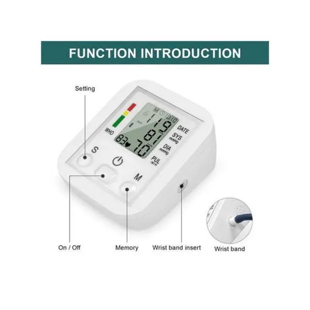 Alt view image 4 of 7 - Blood Pressure Monitor with Extra Large Cuffs,Automatic Accurate Measurement High Blood Pressure Monitor for Doul User