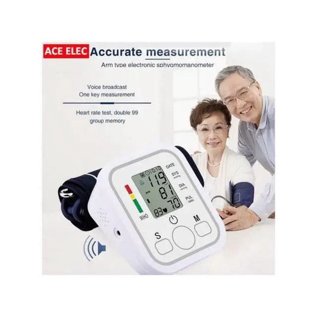 Alt view image 5 of 7 - Blood Pressure Monitor with Extra Large Cuffs,Automatic Accurate Measurement High Blood Pressure Monitor for Doul User