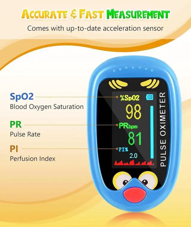Alt view image 2 of 7 - Rechargeable Fingertip Pulse Oximeter,Blood Oxygen Saturation Monitor use for PR and SPo2