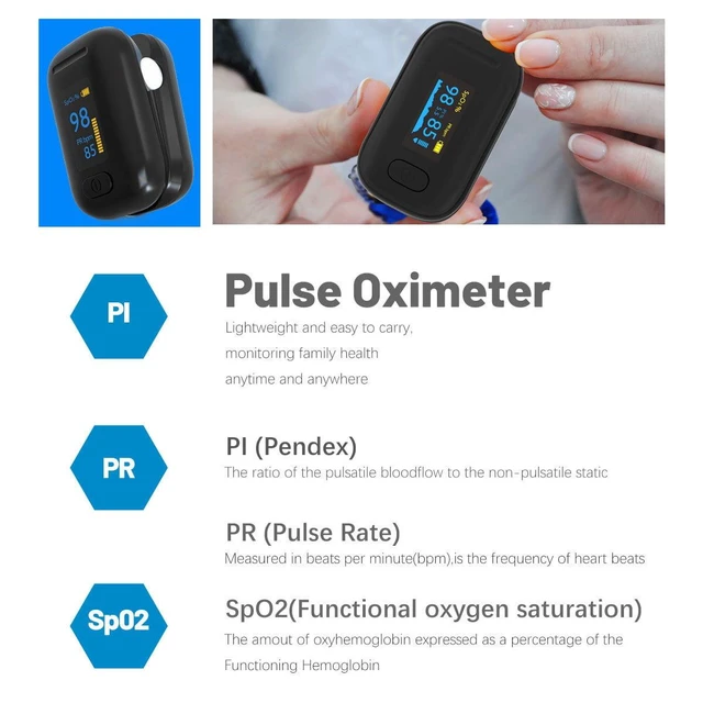 Alt view image 5 of 7 - Fingertip Pulse Oximeter, Fast SpO2 Reading Pulse Ox with Alarm and Silicone Cover for Seniors Black Blood Oxygen Saturation Monitor Portable