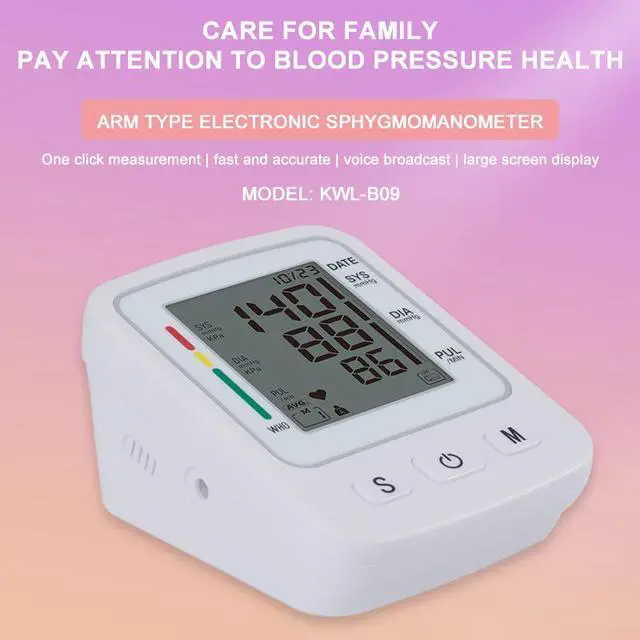 Alt view image 2 of 7 - STMITE Portable Upper Arm Blood Pressure Monitor - Automatic Inflation, Intelligent Pressurization, Accurate Measurement for Home/Travel Use