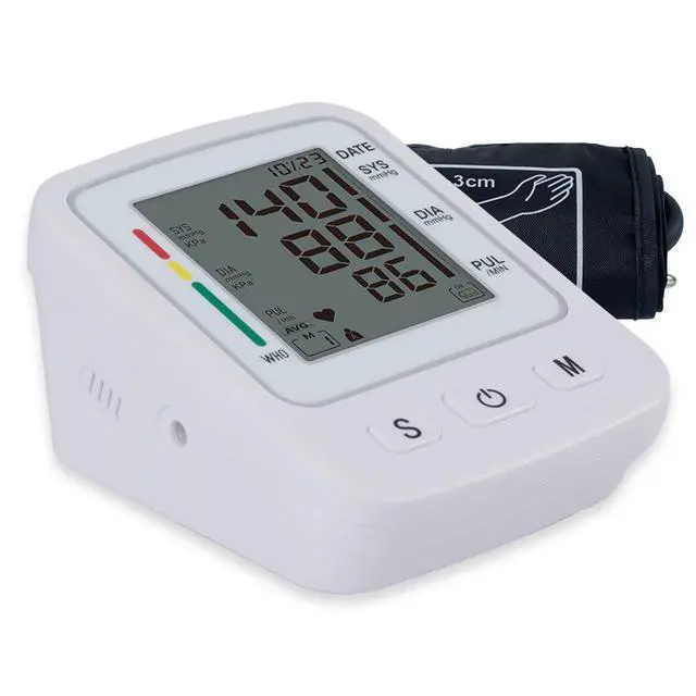 Alt view image 7 of 7 - STMITE Portable Upper Arm Blood Pressure Monitor - Automatic Inflation, Intelligent Pressurization, Accurate Measurement for Home/Travel Use