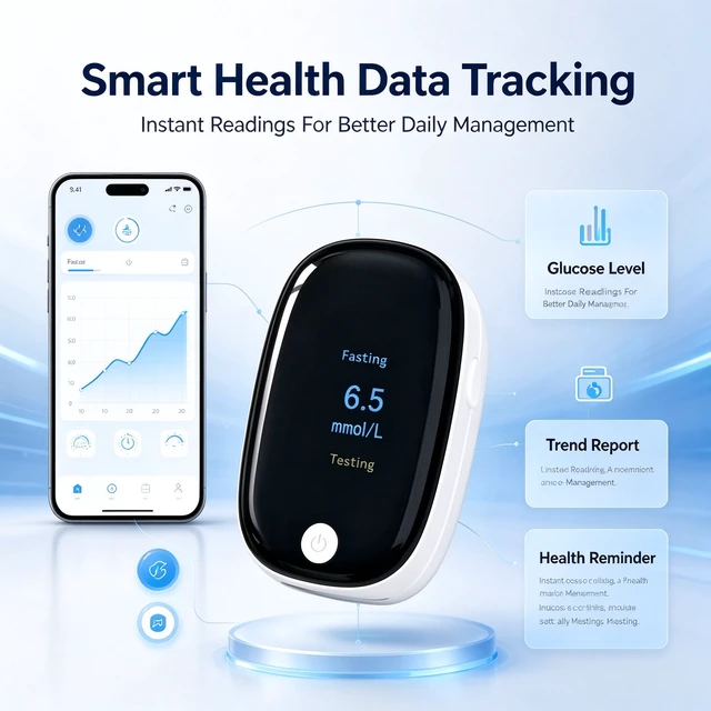 Alt view image 5 of 5 - 2-in-1 Glucose & SpO2 Monitor