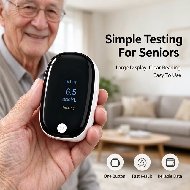 Alt view image 4 of 5 - 2-in-1 Glucose & SpO2 Monitor