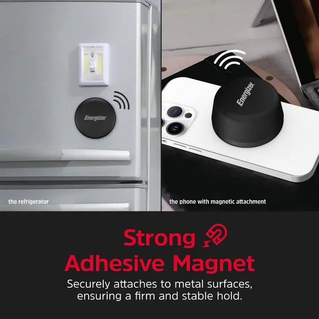Alt view image 3 of 7 - Energizer Magnetic Mini Bluetooth Speaker with Bypass Wireless Charger, 5W Powerful Sound, IPX6 Waterproof, TWS Stereo Pairing, Built-in Microphone, Compact Design for Outdoor and Indoor Use_BTS055