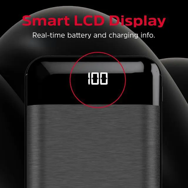 Alt view image 4 of 6 - Energizer Power Bank 20000mAh Portable Battery Pack, Backup Phone Charger with LCD Display Compatible with iPhone16 15 14 13 12 Plus/Pro/Pro Max, iPhone All Series, Samsung, Android devices_UE20058