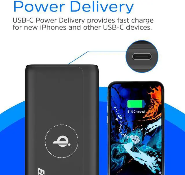 Alt view image 10 of 13 - Energizer QE10011PQ Wireless 10,000mAh Power Bank