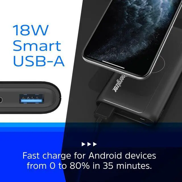 Alt view image 11 of 13 - Energizer QE10011PQ Wireless 10,000mAh Power Bank