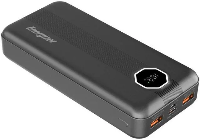 Main image of Energizer 20000mAh Power Bank with USB A 22.5W & USB C 20W PD Fast Charging, LCD Display, Triple Outputs for Multiple Devices, Perfect for iPhone, Samsung, Android Devices, Tablets_UE20029PQ