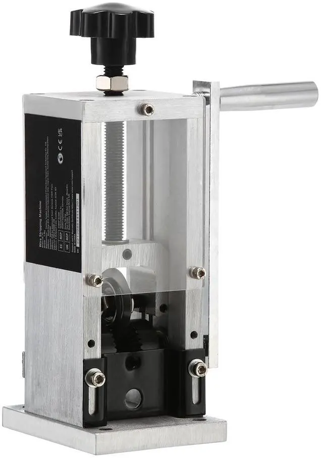 Alt view image 9 of 15 - VEVOR Manual Wire Stripping Machine, 0.06''-0.98'' Copper Stripper with Hand Crank or Drill Powered, Visible Stripping Depth Reference, Portable Aluminum Frame Wire Peeler for Scrap Copper Recycling