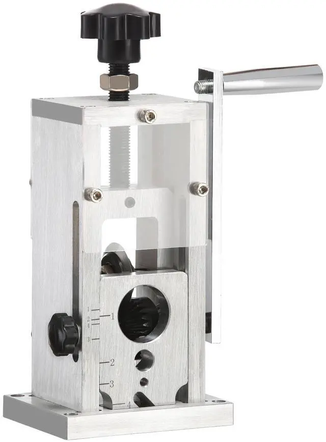 Alt view image 9 of 15 - VEVOR Manual Wire Stripping Machine, 0.06''-1.5'' Copper Stripper with Hand Crank or Drill Powered, Visible Stripping Depth Reference, Portable Aluminum Frame Wire Peeler for Scrap Copper Recycling