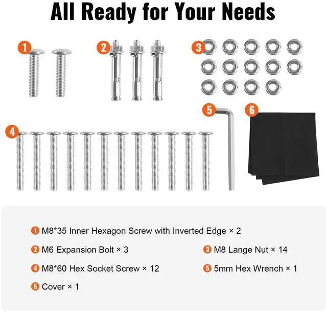 Alt view image 14 of 15 - VEVOR 8.5FT Outdoor Firewood Rack with Cover, 102x14.2x46.1 in, Heavy Duty Firewood Holder & 600D Oxford Waterproof Cover for Fireplace, Patio, Indoor/Outdoor Log Storage Rack for 1/2 Cord of Firewood