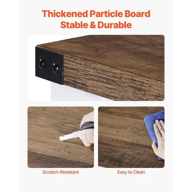 Alt view image 5 of 8 - VEVOR Coffee Bar Cabinet, 47.3 x 15.7 x 32.7 in Farmhouse Coffee Bar Cabinet with 4-Tier Storage, Coffee Bar Table with Barn Doors, Farmhouse Sideboard Buffet Cabinet for Living Room, Entryway