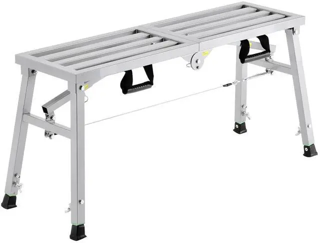 Alt view image 2 of 8 - Work Platform Adjustable Height Portable Scaffolding Platform 400 lb Load