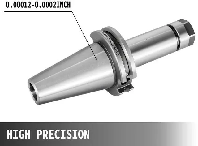Alt view image 4 of 7 - CAT40-ER16 COLLET CHUCK--4 CHUCKS Tool Holder Set 100mm