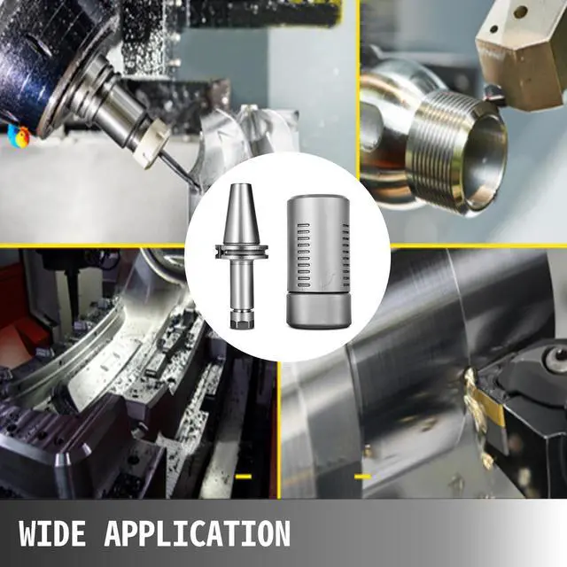 Alt view image 7 of 7 - CAT40-ER16 COLLET CHUCK--4 CHUCKS Tool Holder Set 100mm