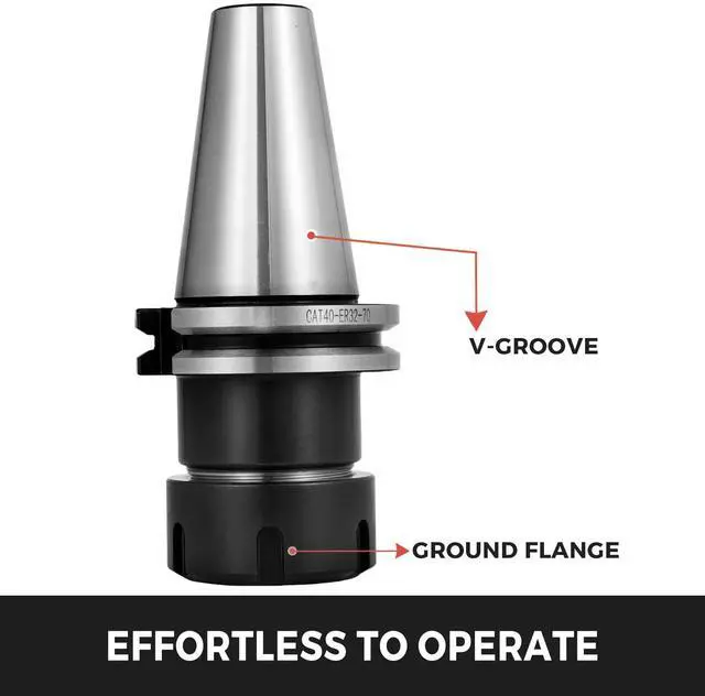 Alt view image 6 of 7 - 5 PCS Collet Set, CAT40 ER32 Collet Chuck, for CNC Engraving Machine & Milling Lathe Tool (CAT40 ER32)