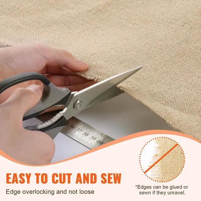 Alt view image 7 of 8 - VEVOR Burlap Fabric Roll Burlap Tree Wrap 40 in x 300 ft for Crafts & Plants