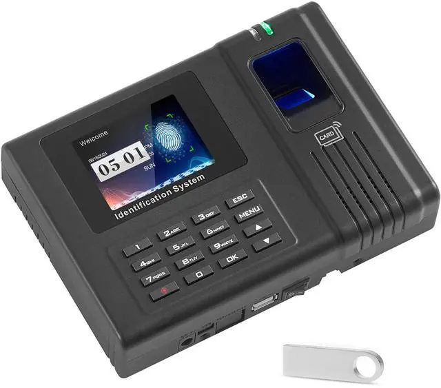 Alt view image 8 of 14 - VEVOR Time Clock, Employee Attendance Machine with Fingerprint, RFID and PIN Punching in One, Standalone Biometric Clock in Machine for Employees Small Business with 5 RFID Cards & No Monthly Fees