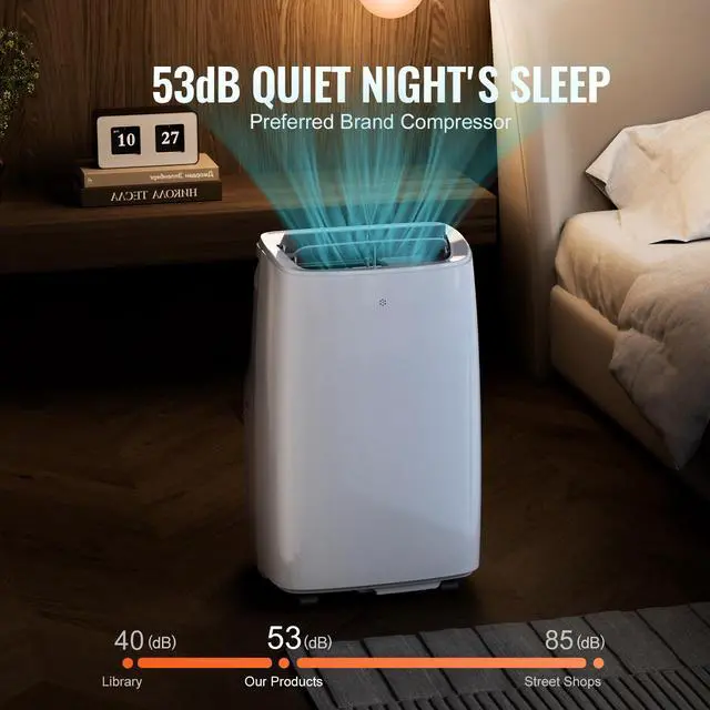 Alt view image 5 of 8 - VEVOR  Portable Air Conditioner 12k BTU 3 in 1 AC Cool Dehumidifier Fan