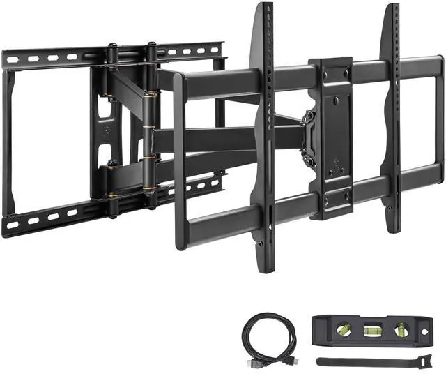 Alt view image 8 of 14 - VEVOR Full Motion TV Mount Fits for Most 37-90 inch TVs, Swivel Tilt Horizontal Adjustment TV Wall Mount Bracket with 4 Articulating Arms, Max VESA 600x400mm, Holds up to 165 lbs
