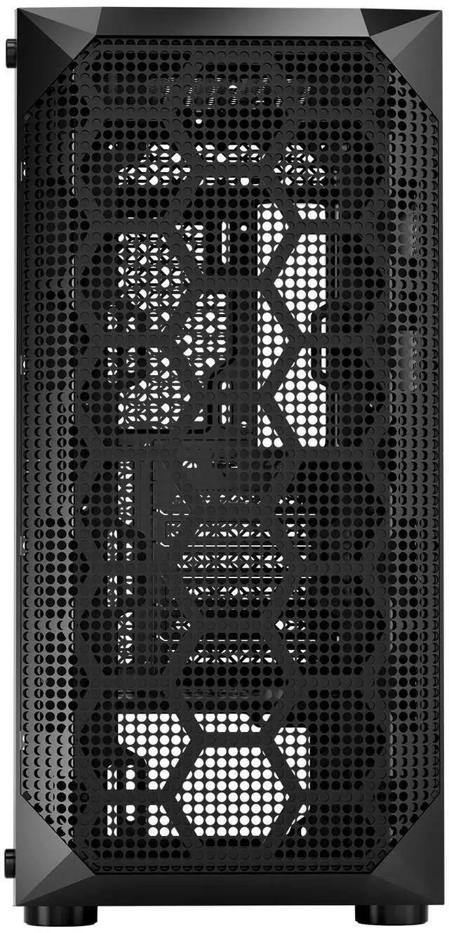 Alt view image 8 of 14 - PC Case Full-Tower Gaming Computer Case with 3 PWM Fans for E-ATX Motherboard