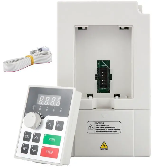 Alt view image 9 of 15 - VEVOR Variable Frequency Drive, AC 220V Input 3KW Variable Frequency CNC Drive Inverter Converter, VFD 4HP 1 or 3 Phase Input, 3 Phase Output, CNC Motor Inverter Converter for Motor Speed Control