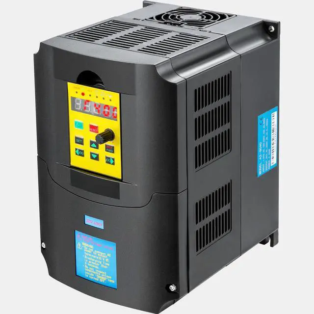 Alt view image 9 of 15 - VEVOR Variable Frequency Drive, AC 220V Input 4KW Variable Frequency CNC Drive Inverter Converter, VFD 5.5HP 1 or 3 Phase Input, 3 Phase Output, CNC Motor Inverter Converter for Motor Speed Control
