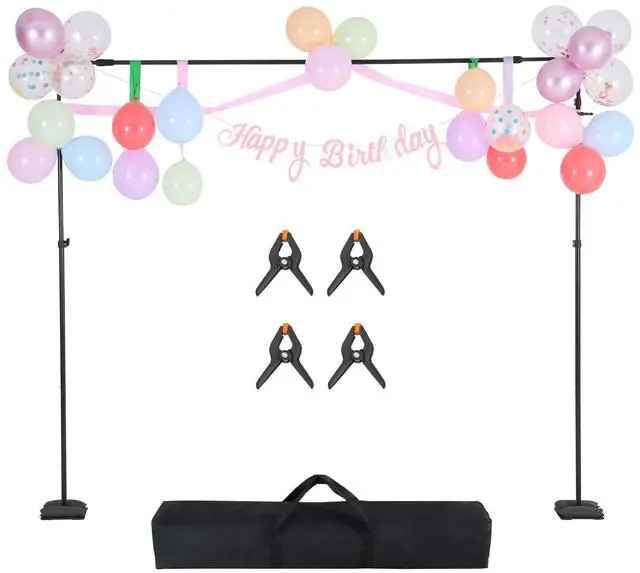Alt view image 3 of 9 - VEVOR Backdrop Stand Background Stand Kit 8.5 x 10 ft for Party & Photo Studio