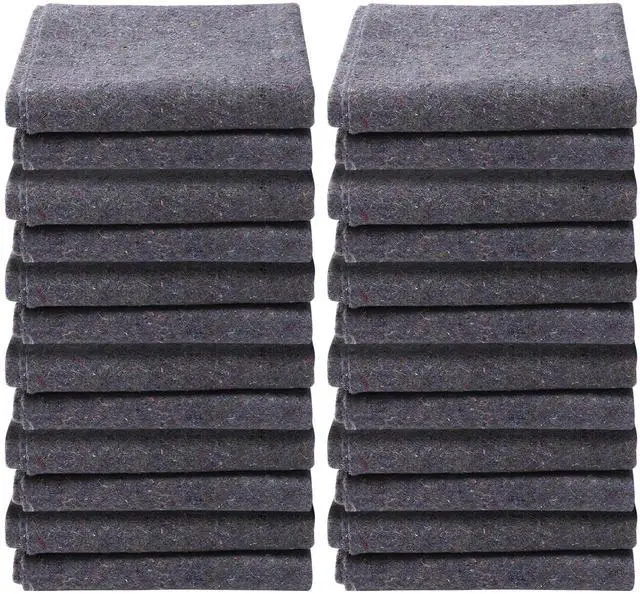 Main image of Moving Blankets, 72" x 54", 21 lbs/dz Weight, 12 Packs, Professional Recycled Cotton Packing Blanket, Large Heavy Duty Shipping Mover Pads Perfect for Protecting Furniture, Floors, Appliances