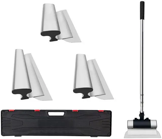 Alt view image 9 of 15 - VEVOR Skimming Blade Set,10"+24"+32" Blades + 35"-78" Extension HandleEuropean Stainless Steel Construction Knife, Aluminum Blade Profile Smoothing Knockdown Spatula for Gyprock/Drywall/Wall-Board