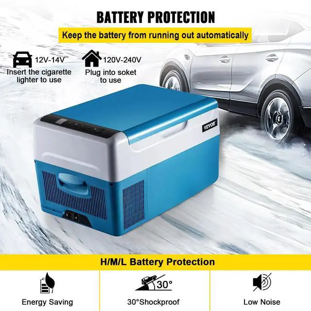 Alt view image 6 of 7 - Portable Refrigerator 23 Quart(22 Liter),12 Volt Refrigerator App Control(-4~68), Car Refrigerator Electric Compressor Cooler with 12/24v DC & 110-240v AC for Camping, Travel, Fishing, Outdoor